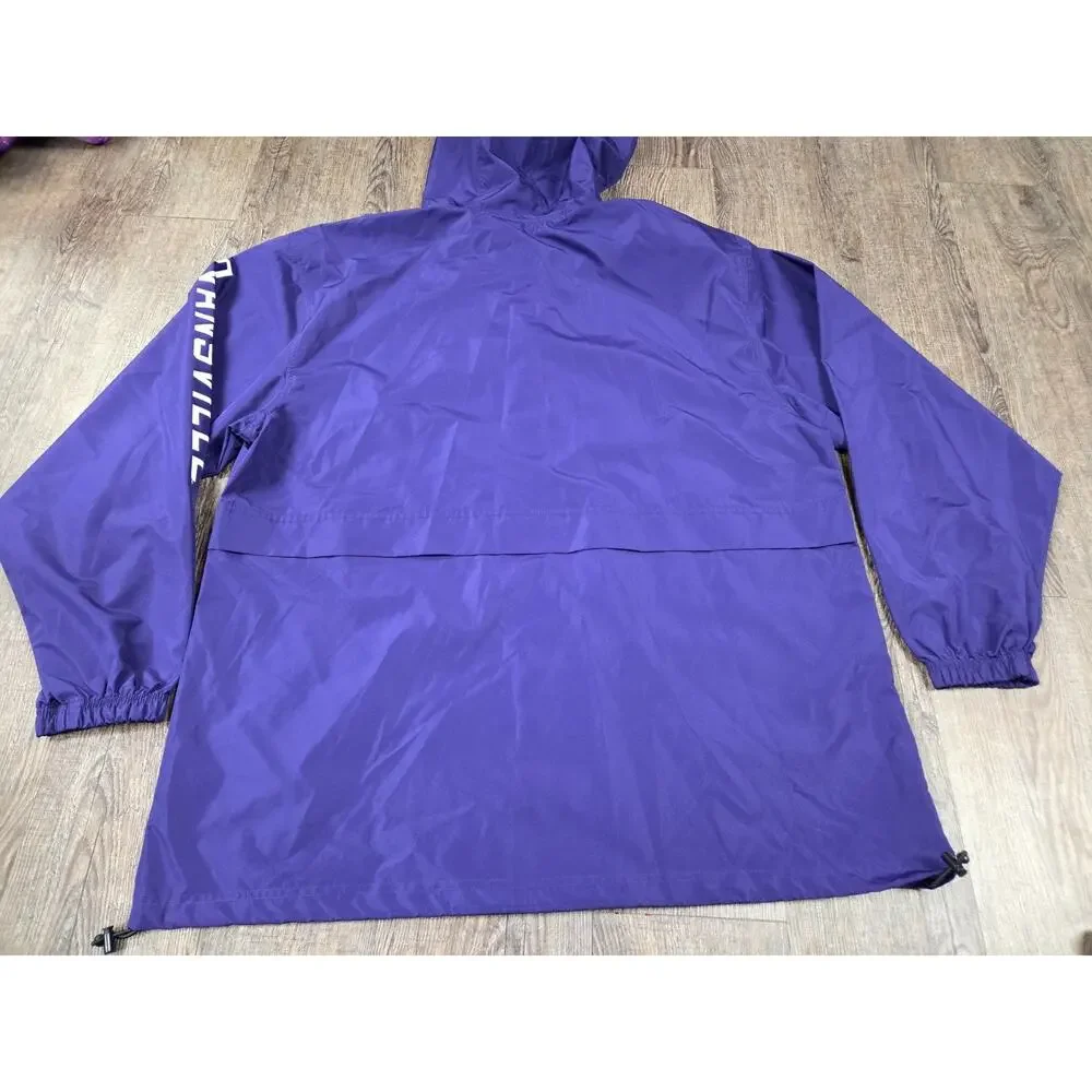 Champion Evansville Purple Aces Windbreaker Hooded Jacket Men's Size XL